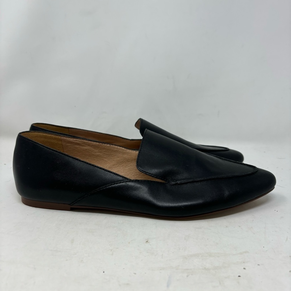 Madewell Women’s 9 Black Leather Frances Skimmer Loafers